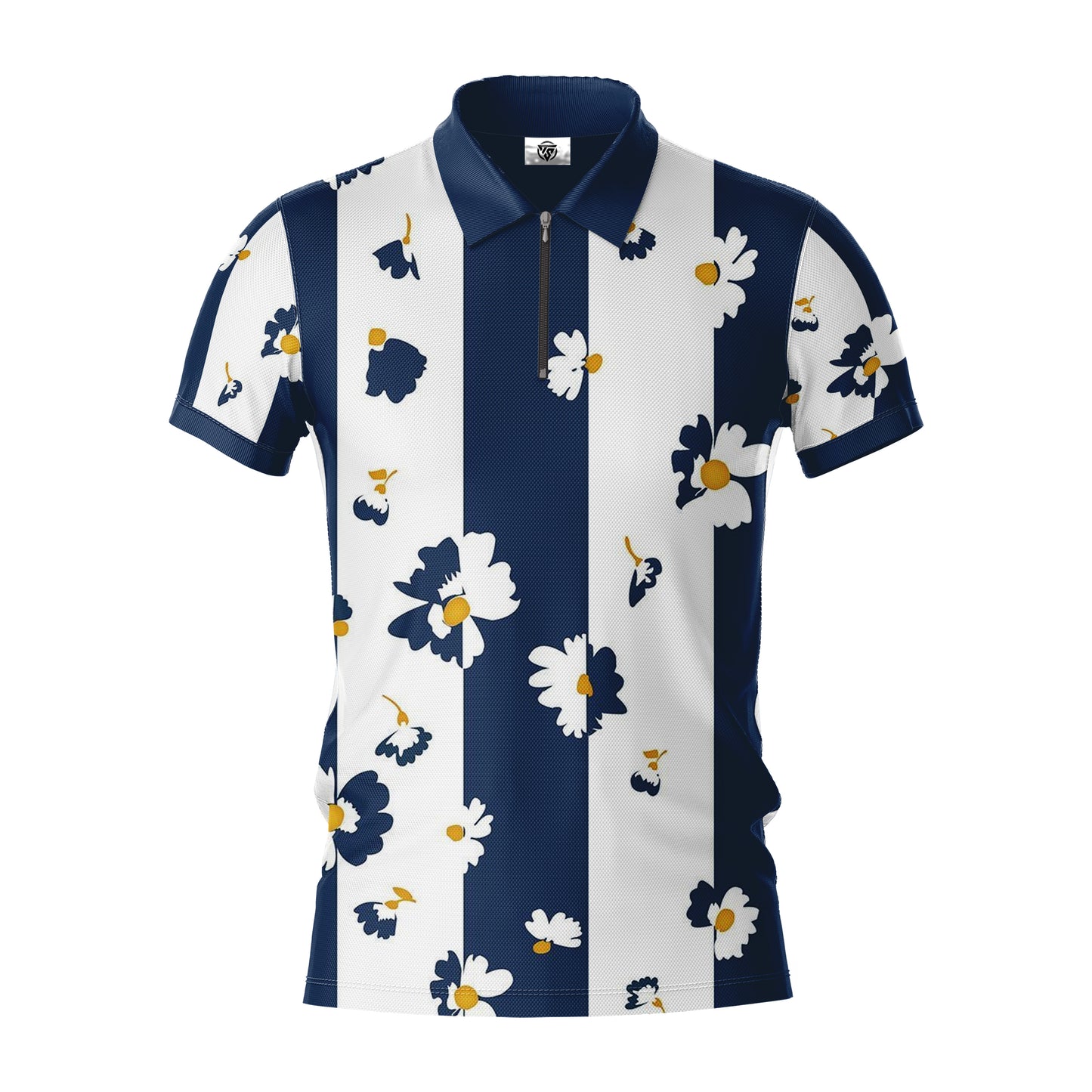 AOPPs - Daisy Lane - Zipper Polo T-Shirt