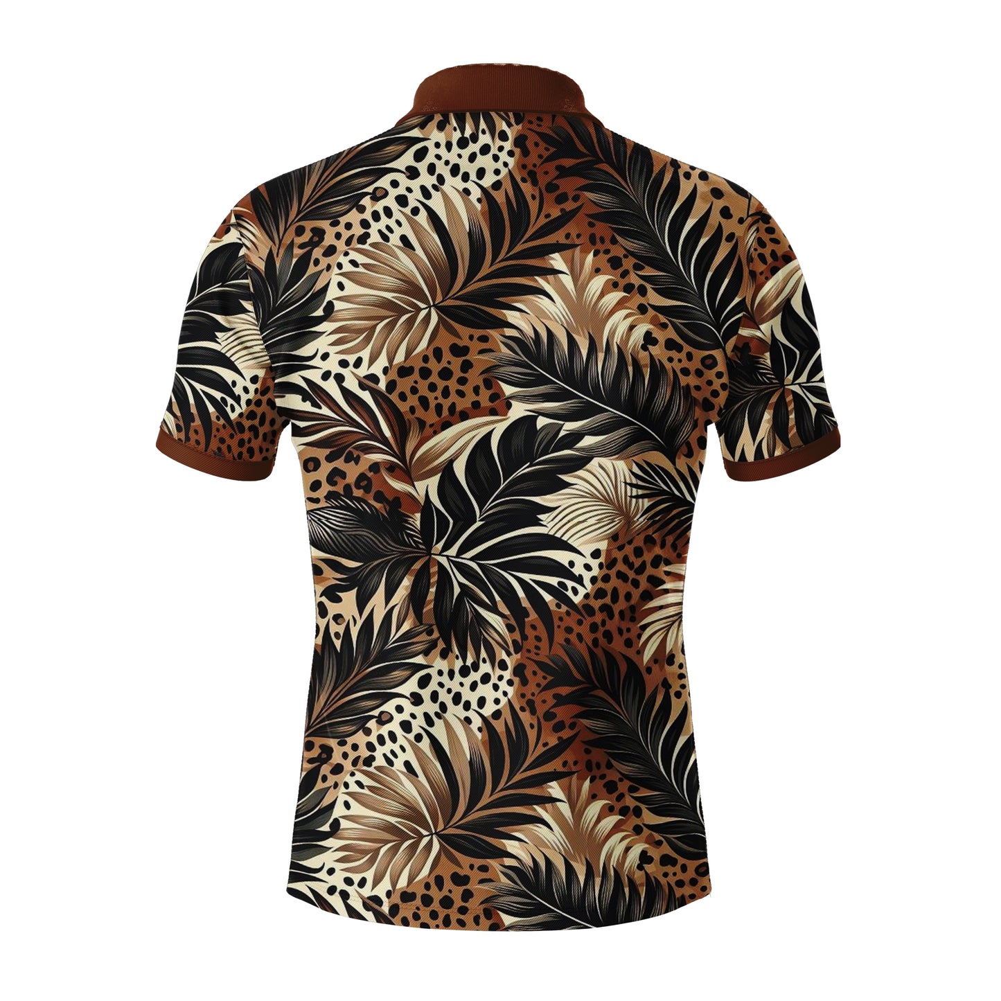 AOPPs - Wild Oasis - Zipper Polo T-Shirt