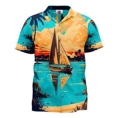 AOPS - Sunset Sailscape Shirt