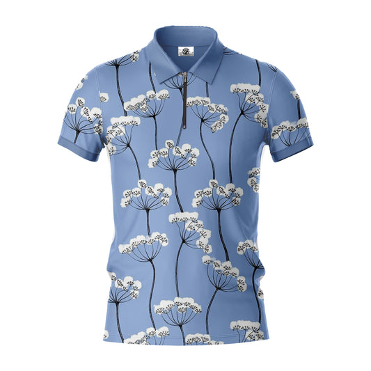 AOPPs - Cloudvine - Zipper Polo T-Shirt