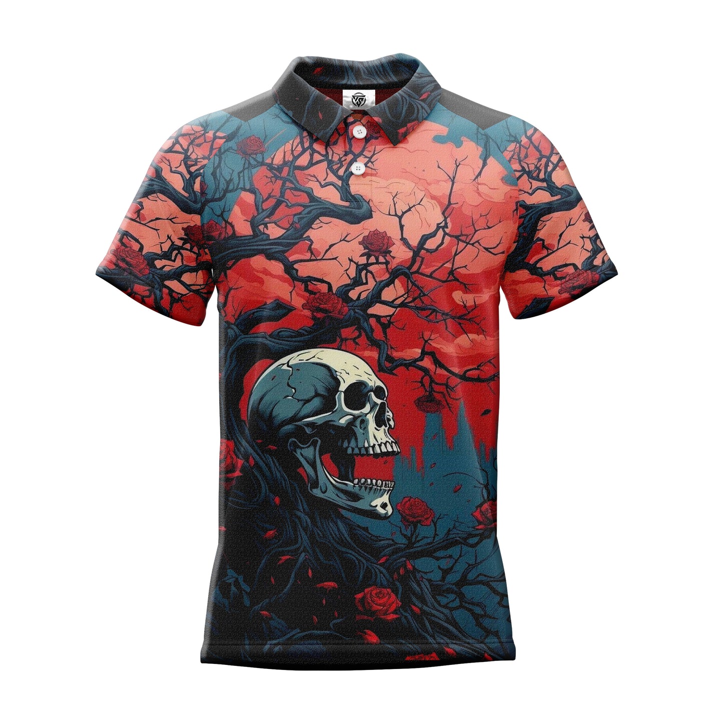 AOPPs - Crimson-Roots Polo T-Shirt
