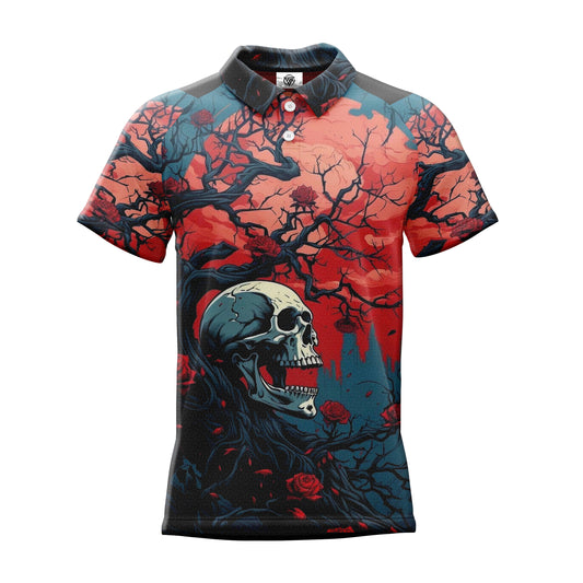 AOPPs - Crimson-Roots Polo T-Shirt
