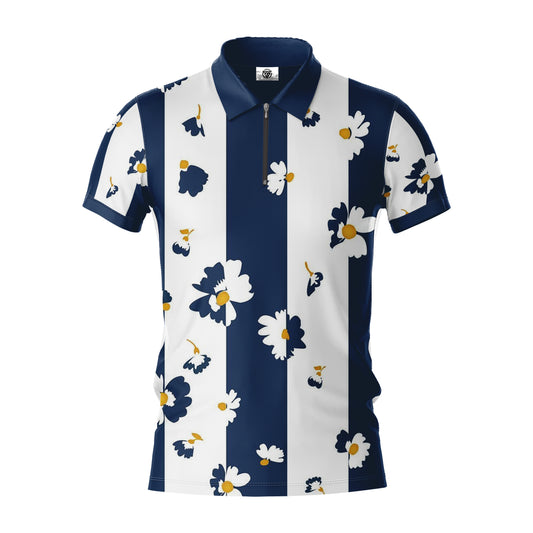 AOPPs - Daisy Lane - Zipper Polo T-Shirt