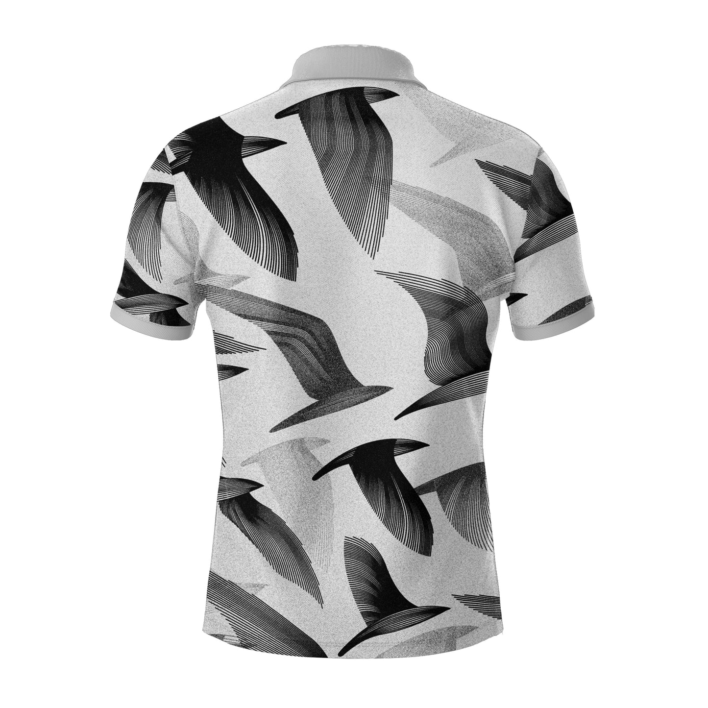 AOPPs - Wings-Drift - Zipper Polo T-Shirt