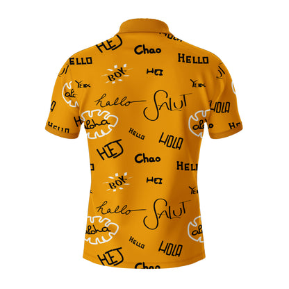 AOPPs - Wordplay - Zipper Polo T-Shirt